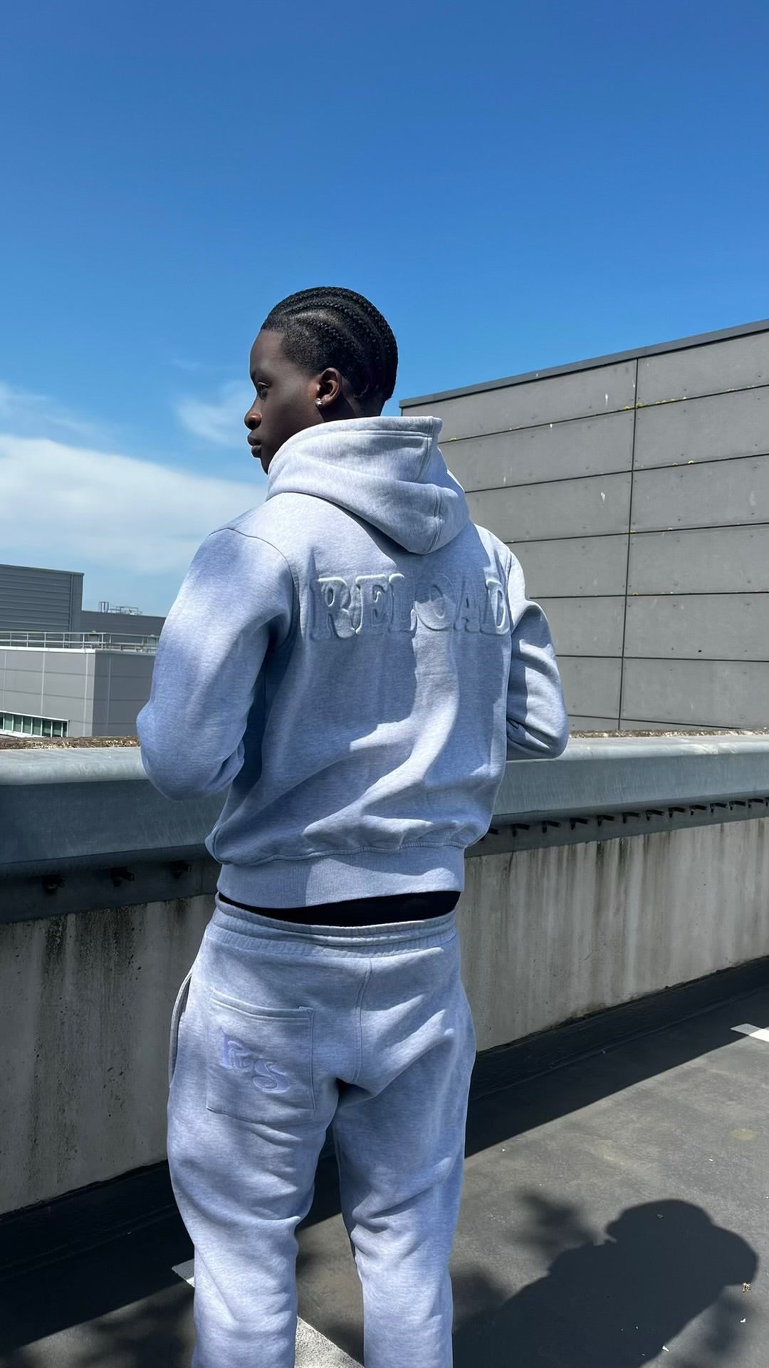 RELOAD SUMMER HOODIE ZIPPER "GREY" MALE