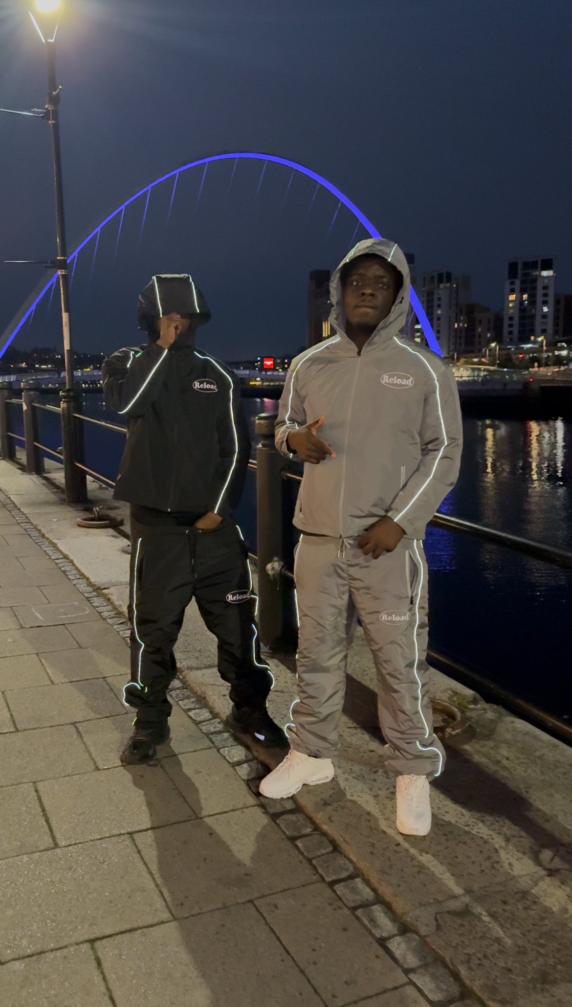 RELOAD REFLECTIVE SHELL PANTS “BLACK”